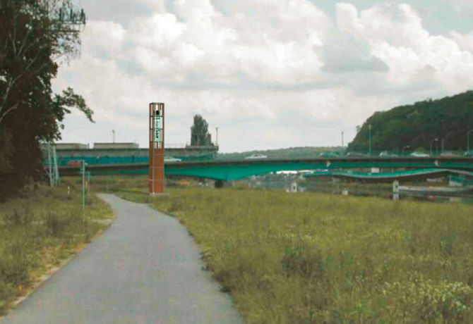 Pylon Saarbrücken Gersweiler Brücke
